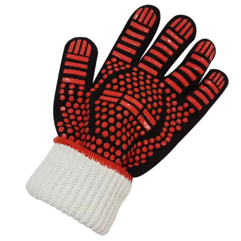 INMAICH Hitzebeständige Küchenhandschuhe in Blau, rutschfeste und feuerfeste Grillhandschuhe für den Ofen und zum Grillen - Bild 2