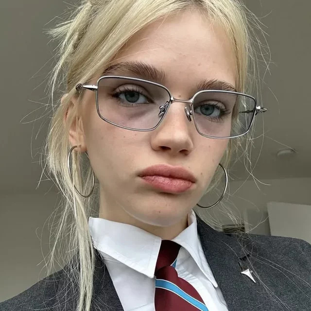 Sonnenbrille Unisex, Vollrand, Metall, silver - Bild 1