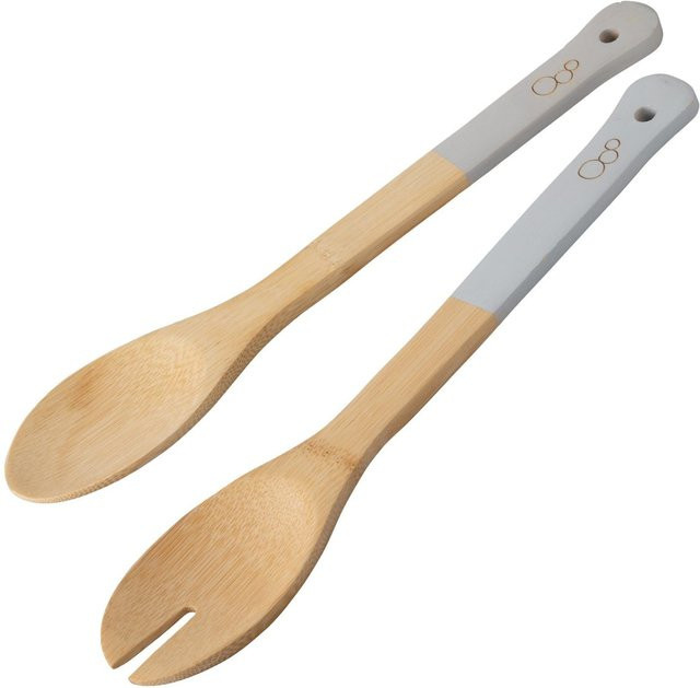 Fackelmann Salatbesteck Balance aus Bambus, 2-teilig, Braun - Bild 1