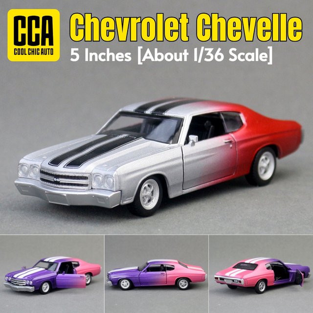 CCA Chevrolet Chevelle 454, Spielzeugauto-Modell, 1:36, Druckguss-Fahrzeug - Bild 1
