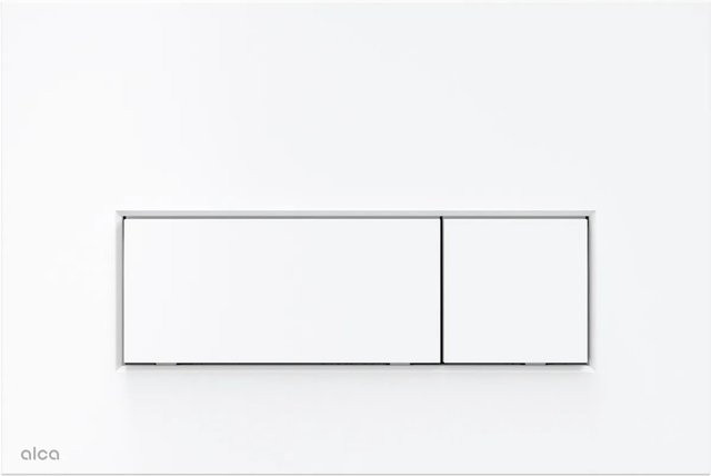 Alcadrain WC-Betätigungsplatte M576 mit Dual-Flush-Funktion in Weiß-Matt - Bild 1