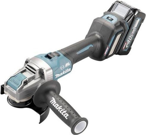 Makita Akku-Winkelschleifer GA041G mit 125 mm Scheibendurchmesser, 40V XGT, inklusive 2 Akkus und Ladegerät im MAKPAC Koffer - Bild 1