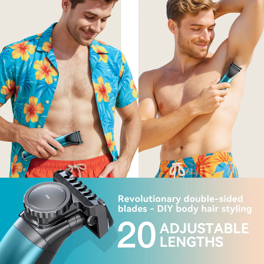 KENSEN S15 Elektrischer Haarschneider, 2-in-1, Herren, Grün - Bild 3