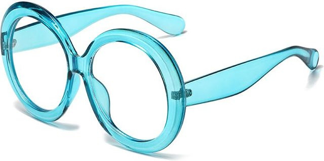 Dote Sonnenbrille, Damen, Rund, Vollrand, Braun, Kunststoff - Bild 1