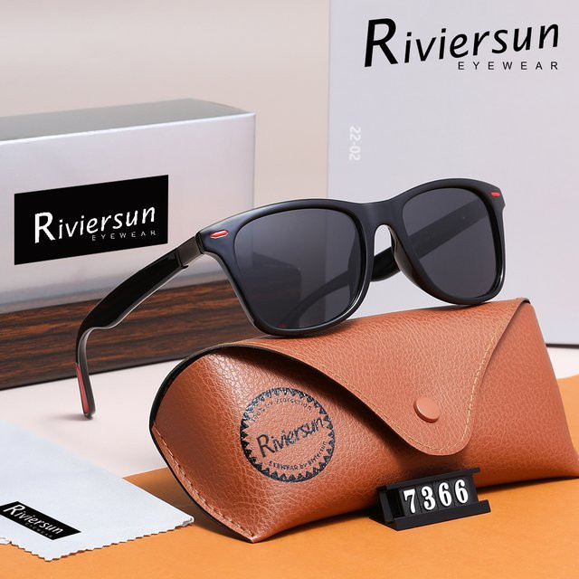 RIVIERSUN Sonnenbrille, Vollrand, quadratisch, Kunststoff, schwarz, Unisex - Bild 1