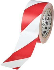 3M Signalklebeband rot-weiß 767RW50 Breite: 5 cm, Länge: 33 m - Bild 1