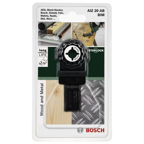 Bosch Starlock BiM Tauchsägeblatt AIZ 20 AB für Holz und Metall in Schwarz - Bild 4