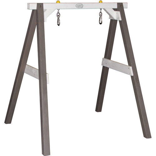 AXI Babyschaukel aus Hemlock-Holz in Grau und Weiß, B/T/H: 120 x 103 x 134 cm - Bild 2