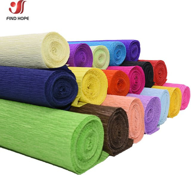 Set aus 11 Rollen Krepppapier in verschiedenen Farben für DIY-Dekorationen, Blumen und Partys, Breite: 24,9 cm, Länge: 243,8 cm - Bild 1