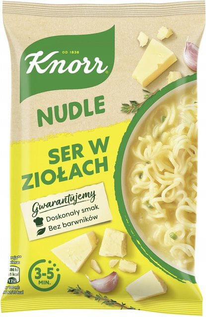 Knorr Nudeln Käse mit Kräutern Suppe-Gericht 61 g - Bild 1
