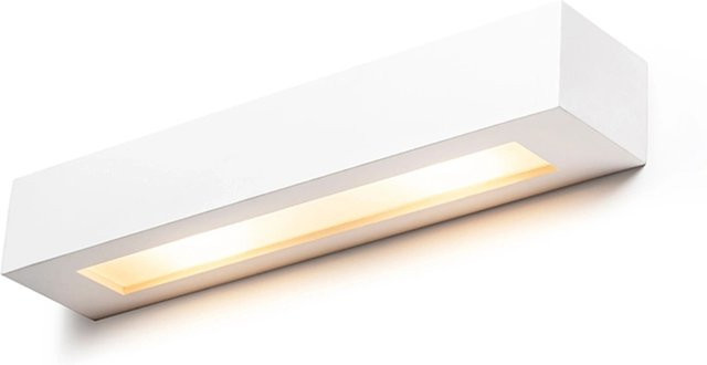 Rendl Wandleuchte Rolo 45 aus Gips in Weiß mit Up-and-Down-Lichteffekt - Bild 1