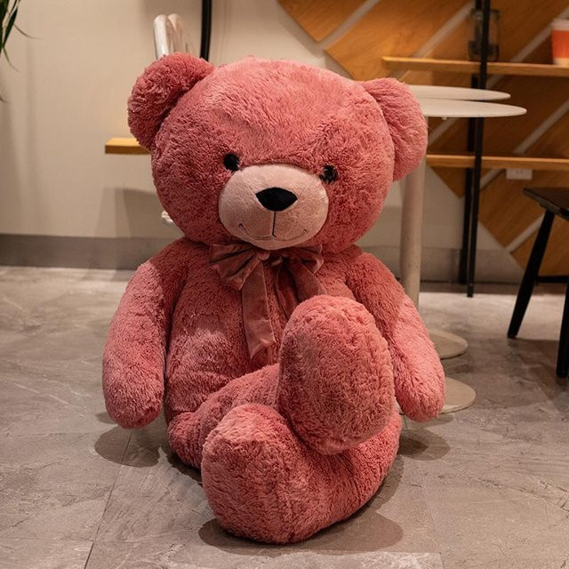 Kidsly Teddybär Plüschtier, 90cm, rot, ab 14 Jahren - Bild 1