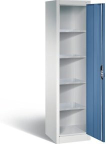 C+P Werkzeugschrank Acurado mit Einlegeböden und Schloss, Front Fernblau, Korpus Lichtgrau, H x B x T: 195,0 x 50,2 x 50,0 cm - Bild 1