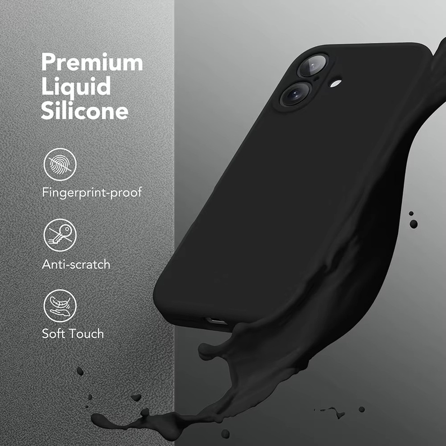 Stoßfeste Silikon-TPU-Schutzhülle mit Kameraschutz für iPhone 11 bis iPhone 17 Pro Max in Schwarz - Bild 2