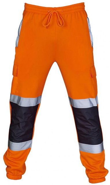 Reflektierende Sicherheitshose für Laufen und Nachtschicht in Orange, Größe XXL - Bild 1