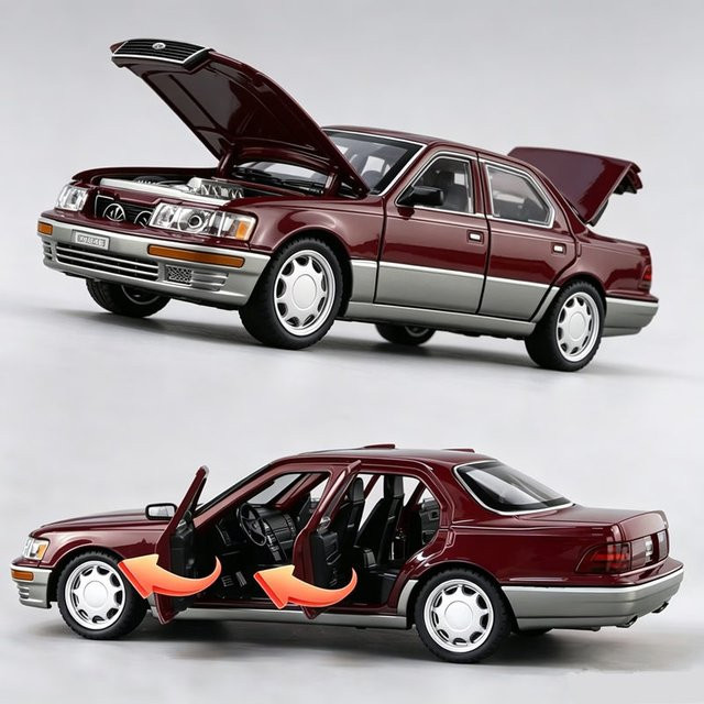 MAKEDA LS400 Celsior UCF10 Luxus-Limousinen-Modell, 1:24, Metall, mit Licht und Sound - Bild 1