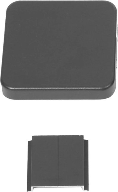 Floraworld Pfostenkappe für Aluminium-Bohlenzaun, Grau, B/T/H: 9,8 x 9,8 x 1,5 cm - Bild 1