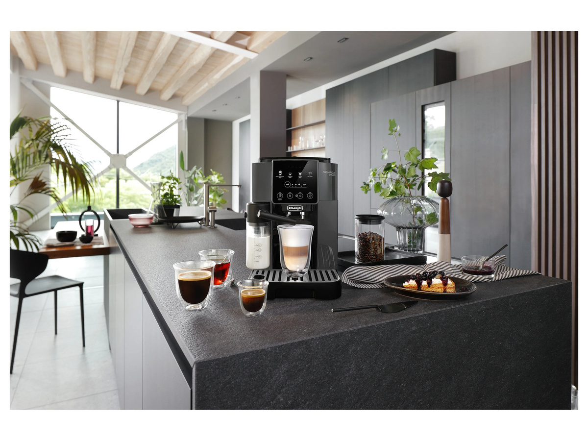 DeLonghi Kaffeevollautomat Magnifica Start Milk ECAM 223.61.GB in Schwarz-Grau mit integriertem Milchsystem und Touch-Display - Bild 2