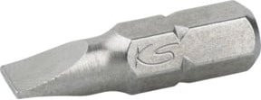 KS Tools CLASSIC Schlitz-Bit 1/4", 25 mm Länge, 4,5 mm Breite, Silber - Bild 1