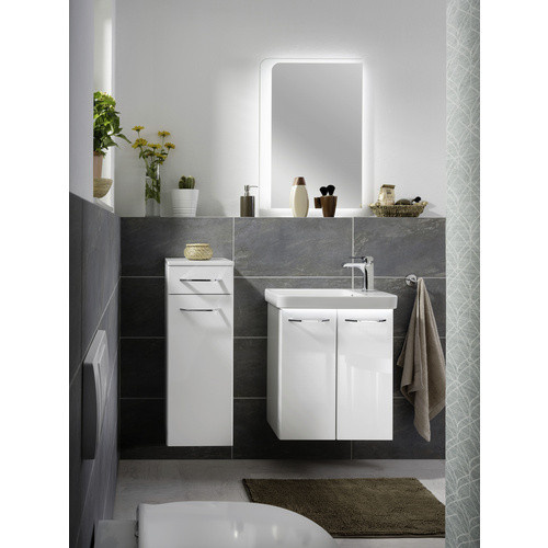 Fackelmann Waschbeckenunterschrank Milano Weiß mit Soft-Close-Türen, B/H/T: 52 x 61 x 27,5 cm - Bild 2