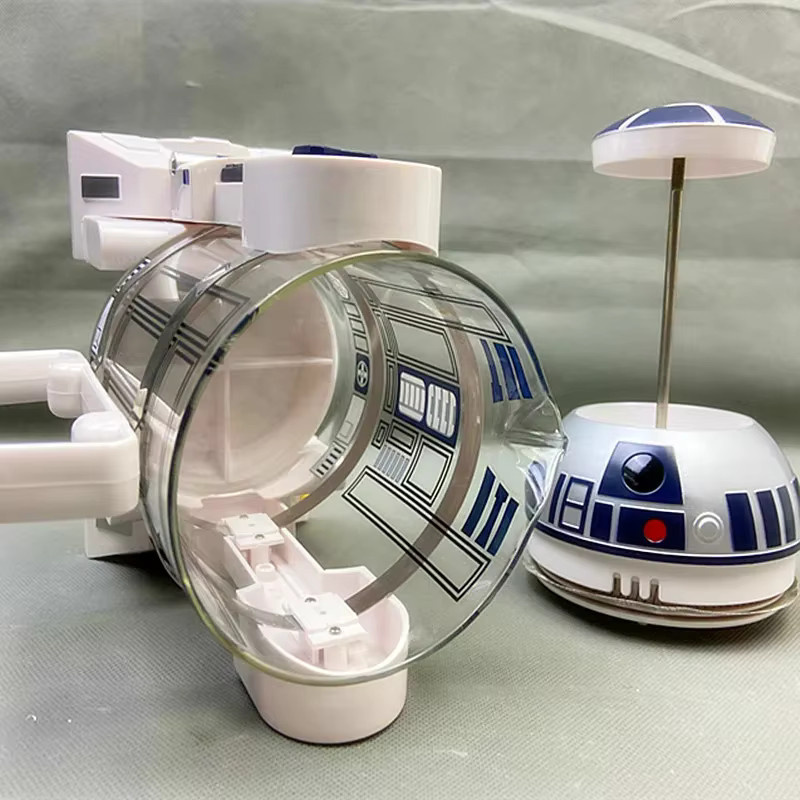 Star Wars R2-D2 Moka Handkaffeemaschine aus Edelstahl in Weiß, 960 ml - Bild 5