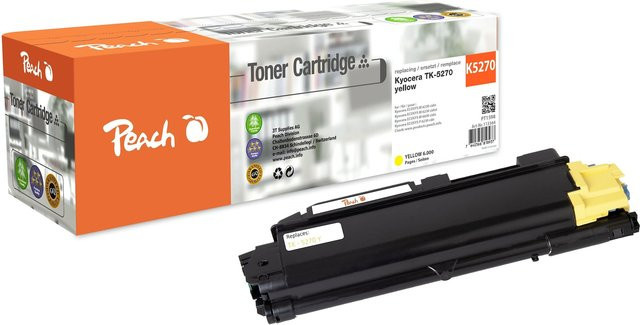 Peach K5270 Y Toner für Kyocera ECOSYS M 6230 cidn, M 6230 cidnt und M 6630 cidn, Mehrfarbig, wiederaufbereitet - Bild 1
