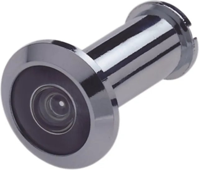 Basi Türspion TS 680 aus Messing verchromt in Silber und Gold - Bild 1