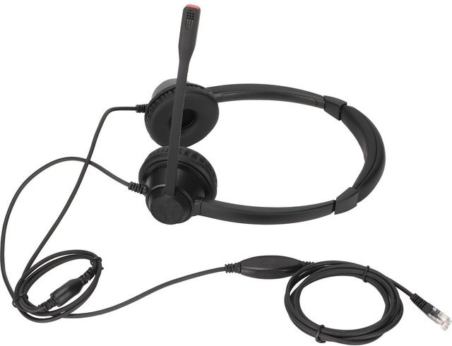 Honor Electronics RJ9-Telefon-Headset mit HD-Mikrofon und binauraler Bauweise in Schwarz - Bild 1