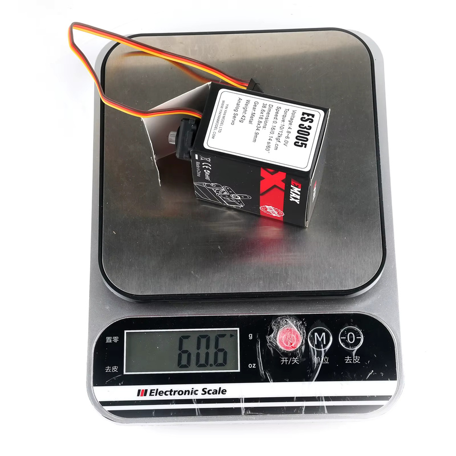 EMAX ES3005 Analog Micro RC Servo Motor, Metall, Schwarz - Bild 3
