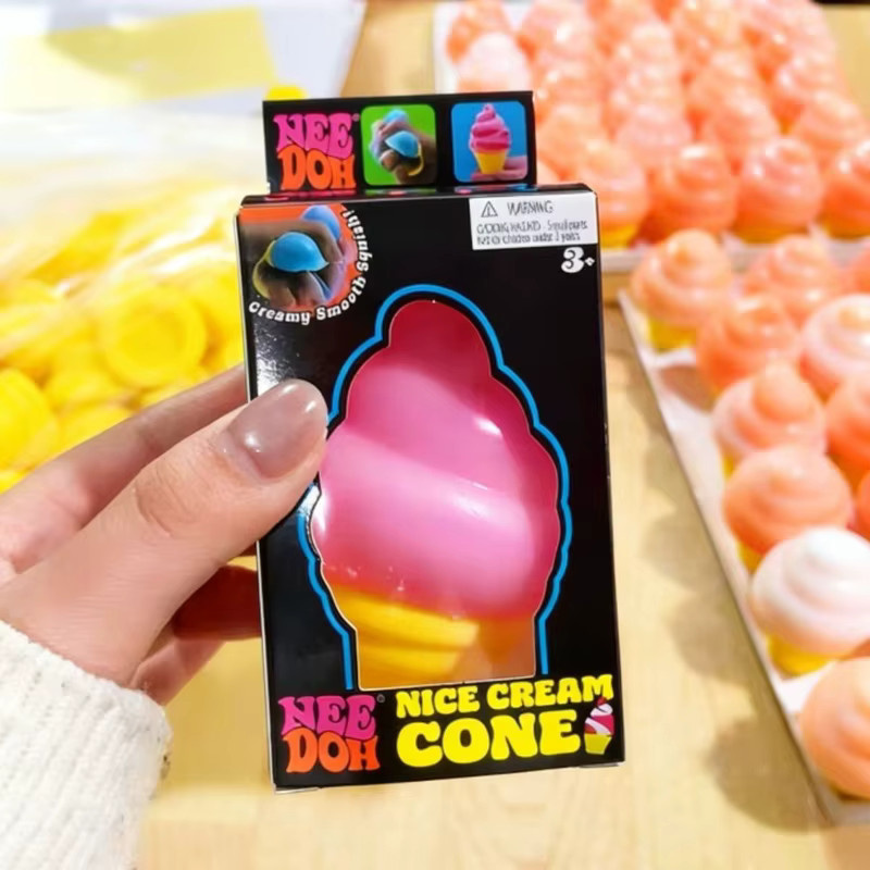 52TOYS Nee Doh Nice Cream Cone, Sensorik-Spielzeug, Stressabbauendes Quetschspielzeug, Vent-Puzzle, Blindbox - Bild 2
