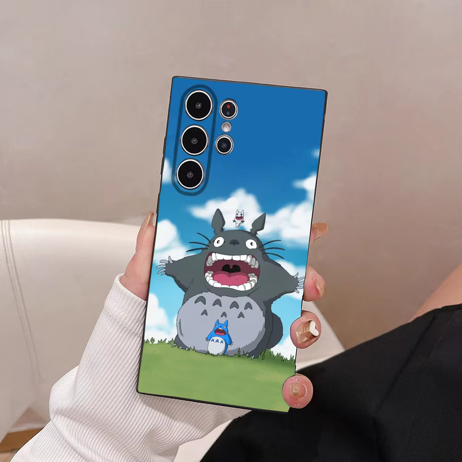 Anime Film Totoro Handyhülle für Samsung Galaxy S25 S24 S23 S22 S21 S20 Plus 5G Soft Case in Multicolour mit Anti-Rutsch-Effekt und Matt-Finish - Bild 3