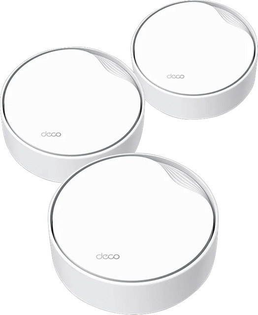 TP-Link Deco X50 PoE WiFi 6 Mesh-System Dual-Band in Weiß (3er-Pack) mit Ethernet/LAN-Anschluss - Bild 1