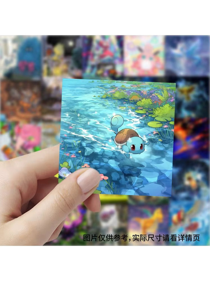 Bandai Pokémon Karten-Aufkleber, 177-teiliges Set, bunt - Bild 3