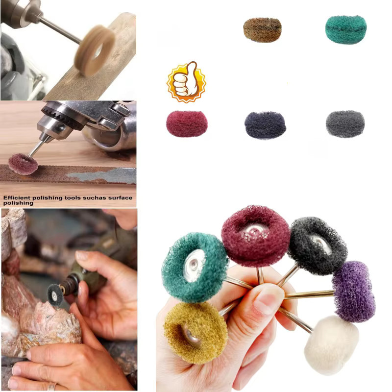 Dremel 4-teiliges Nylon-Schleifradbürsten-Set zum Polieren, Reinigen und Entgraten von Metall und Holz - Bild 2