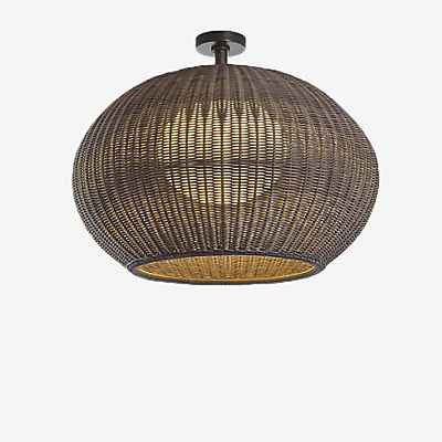 Bover Garota Deckenleuchte aus Rattan in Braun im Boho-Design - Bild 1