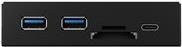 ICY BOX IB-HUB1417-i3 USB 3.2 Gen 1 Hub mit 2 x USB 3.0 und 1 x USB-C in Schwarz für Unterputzmontage - Bild 3