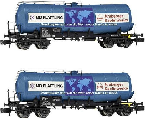 Arnold 4-achsiger Kesselwagen Zans Amberger Kaolinwerke der NACCO Spur N blau HN6542 N - Bild 1