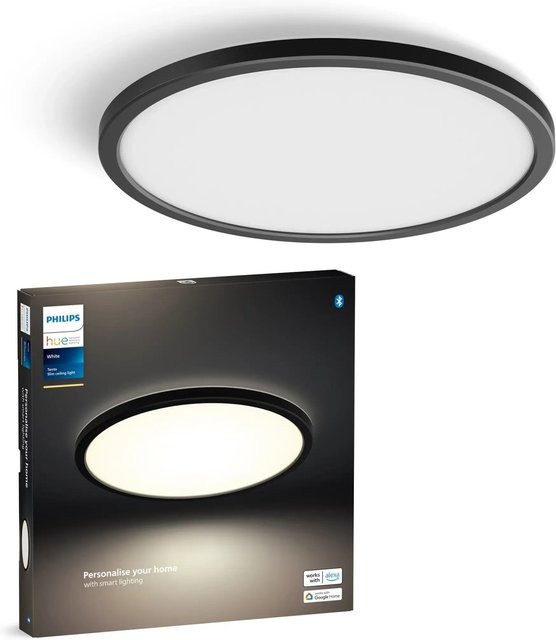 Philips Hue LED-Panel Tento White S Schwarz Rund Durchmesser: 29,1 cm - Bild 1