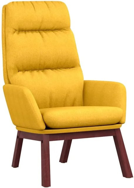 vidaXL Relaxsessel in Senfgelb aus Stoff mit Armlehnen und modernem Design - Bild 1