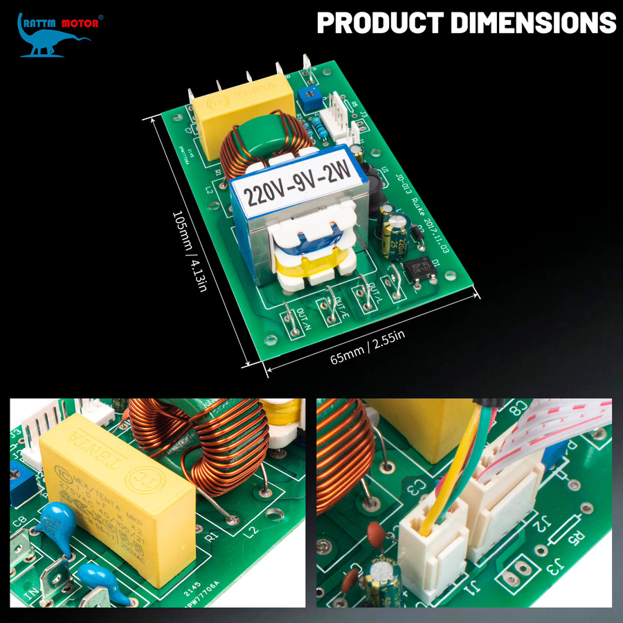 RATTMMOTOR DC Brushed Controller Board KE-230 Drehzahlregelung für DC Motoren mit Filter - Bild 2