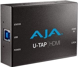 AJA U-TAP HDMI Videoaufnahmeadapter mit USB 3.0 und USB-C in Schwarz - Bild 1