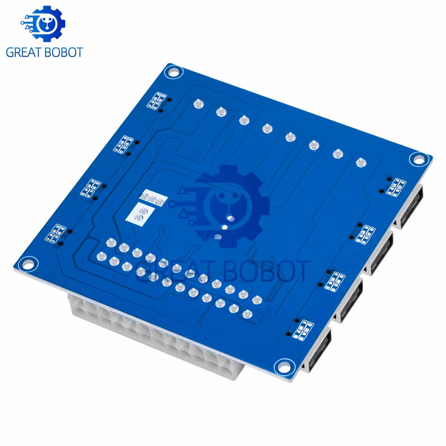 baishundianzi USB-Lade-Netzteil für Desktop-Computergehäuse mit ATX-Adapterplatine, Stromversorgungsmodul und USB-C Anschluss in Blau - Bild 3