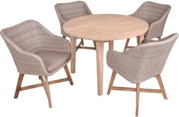 GARDEN PLEASURE Gartenmöbelset ARVADA aus Akazienholz in Braun mit 4 Sitzplätzen - Bild 1