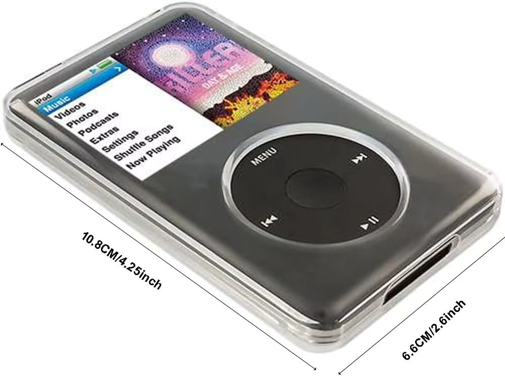 Transparente Kristall-Hartschalenhülle für Apple iPod Classic 7. Generation, 6. Generation und iPod Video - Bild 2