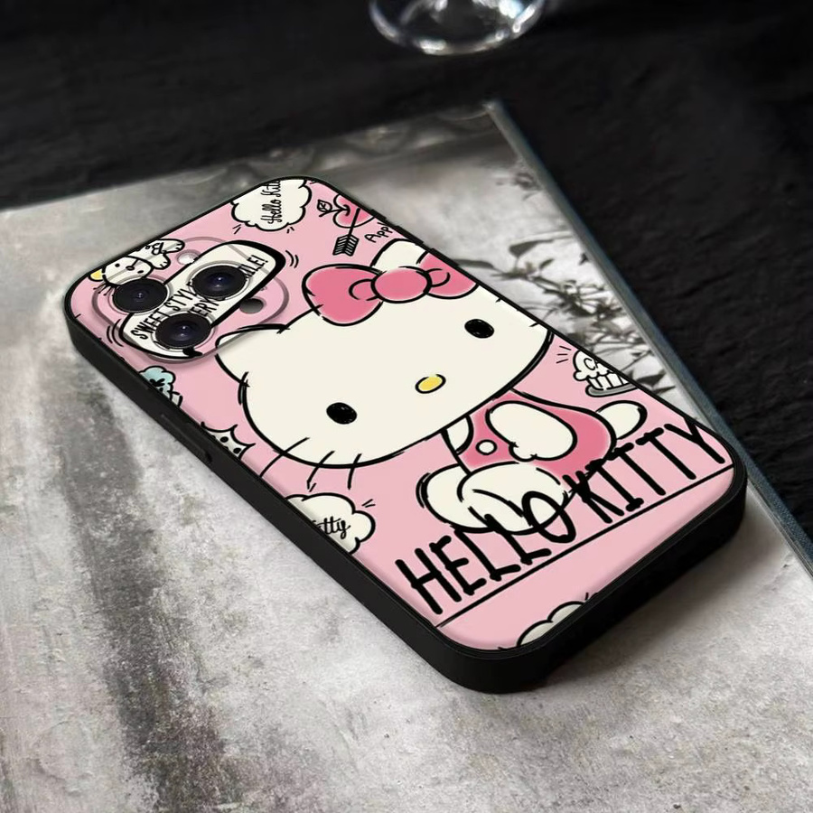 Mesuca H-HelloS-S K-Kitty Handyhülle für iPhone 17 16 15 14 13 12 11 Pro Max Plus Mini aus weichem TPU - Bild 5