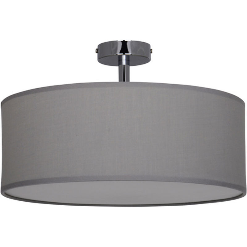 Näve Deckenleuchte New York in Grau aus Metall und Textil mit E27 Fassung, Durchmesser: 40 cm - Bild 4