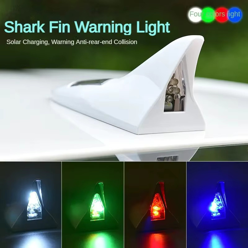 AMSYD Solar LED Shark Fin Antenne mit Sicherheits-Warnlicht für dein Auto - Bild 3