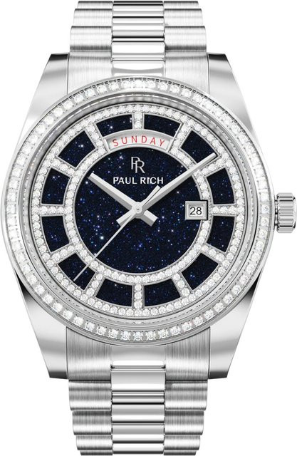 Paul Rich Herrenuhr, Quarz, Edelstahl, Blau, 40 mm, 5 ATM - Bild 1