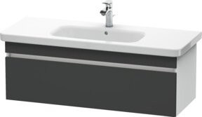 Duravit Waschtischunterschrank DuraStyle, grau/weiss, wandhängend, B: 113 cm, T: 44,8 cm, H: 39,8 cm - Bild 1