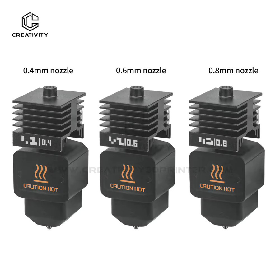 P2S Montage-Hotend-Kit für Bamboo Lab H2D und H2S mit austauschbaren Düsen in 0,2 mm, 0,4 mm, 0,6 mm und 0,8 mm in Schwarz - Bild 5